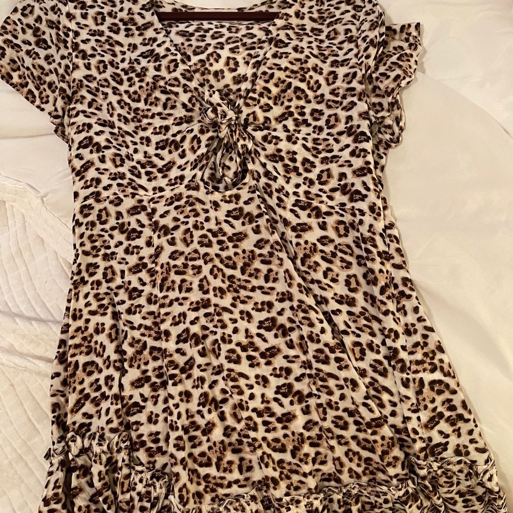 Leopard print dress